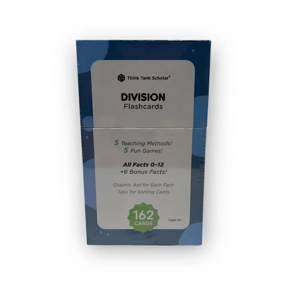 Think Tank Scholar Division 162 Flash Cards Educational Math Practice